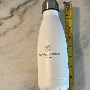 White logo water bottle